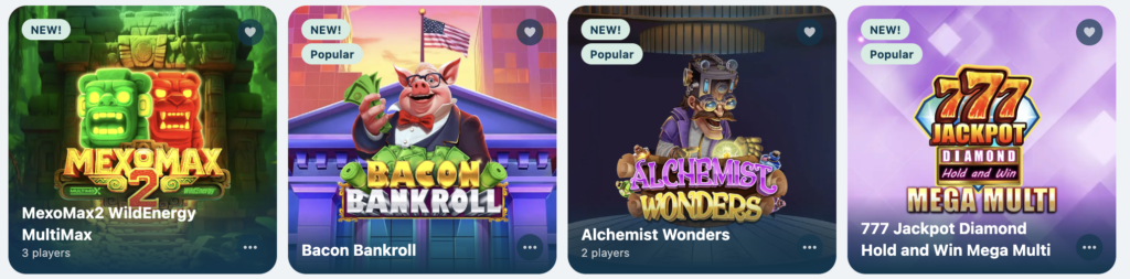 Videokolikkopelit Vera & Johnilla